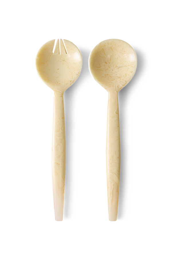 HKLIVING ® | Set of Two Vanilla Salad Servers - Pre - Order