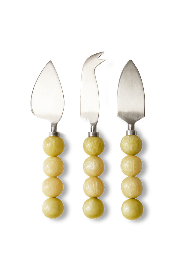 HKLIVING ® | Set of Three Cheese Knives - Lemon - Pre - Order