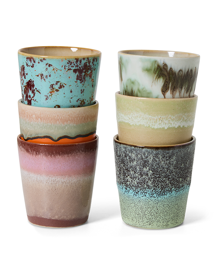 HKLIVING ® | Set of Six Coffee Mugs - Surreal - Pre - Order