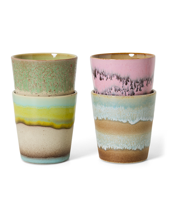 HKLIVING ® | Set of Four Coffee Mugs - Pop Art - Pre - Order