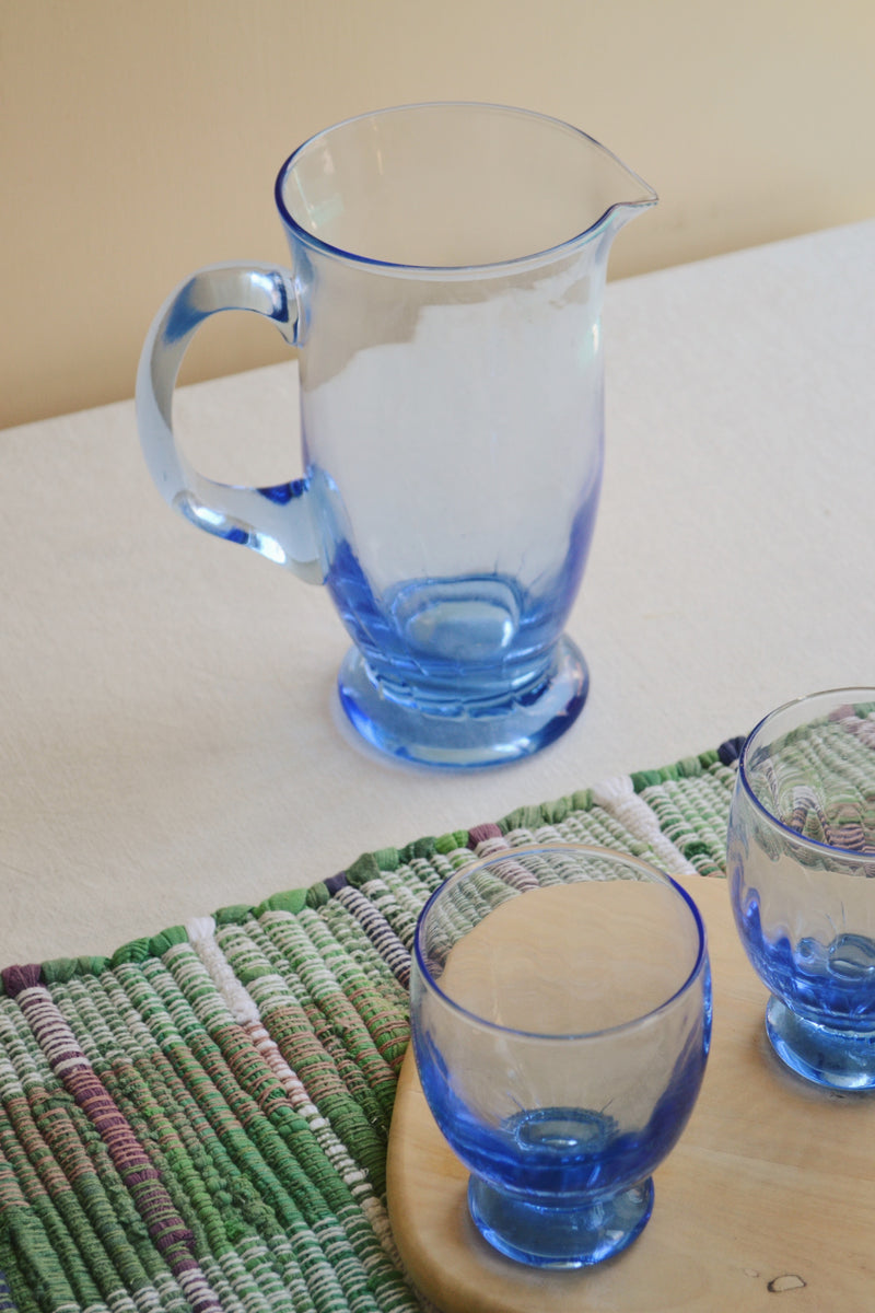 Light Blue Glass Jug