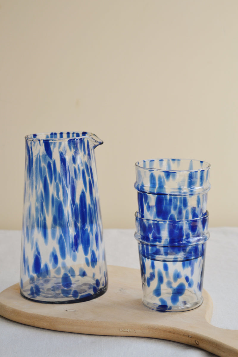 Blue Speckled Glass