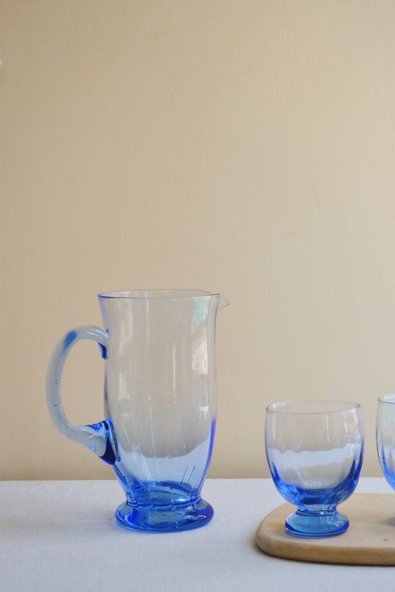 Light Blue Glass Jug