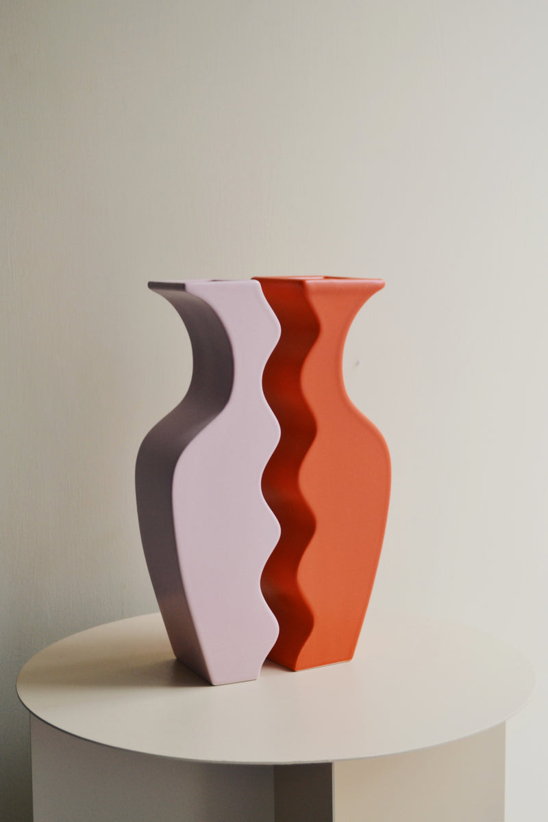 Set of Two Vase Wave