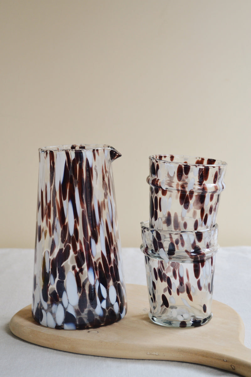 Brown Speckled Glass