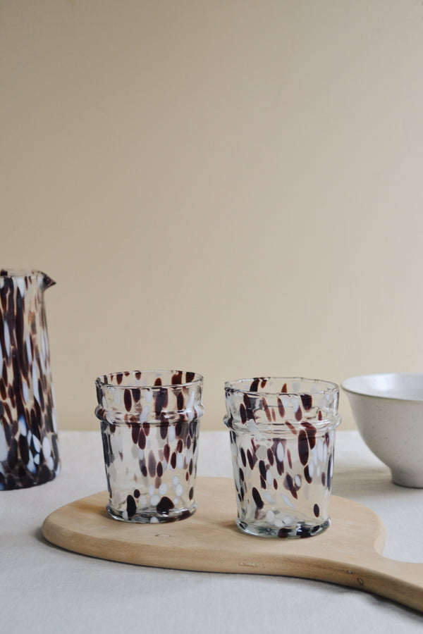 Brown Speckled Glass