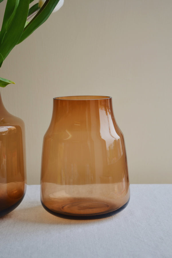 Desert Amber Glass Vase - Two Sizes Available