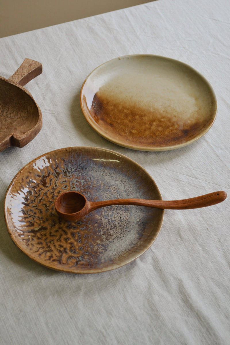 Set of Two Willow Ceramic Plates