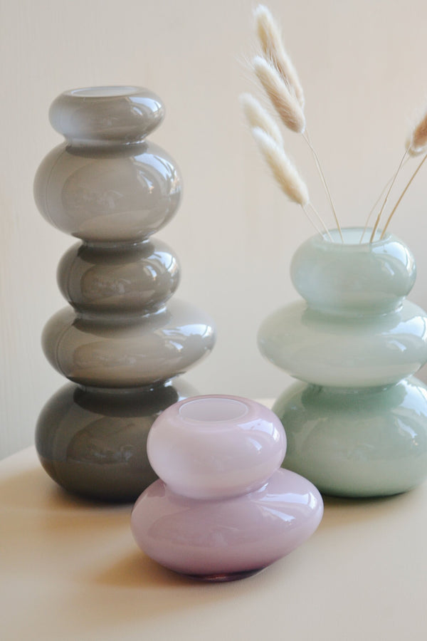 Round Glass Vase - Three Sizes Available