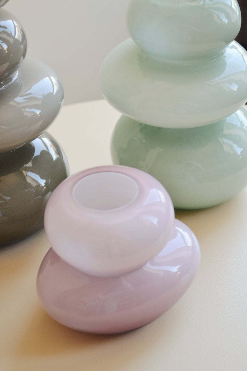 Round Glass Vase - Three Sizes Available