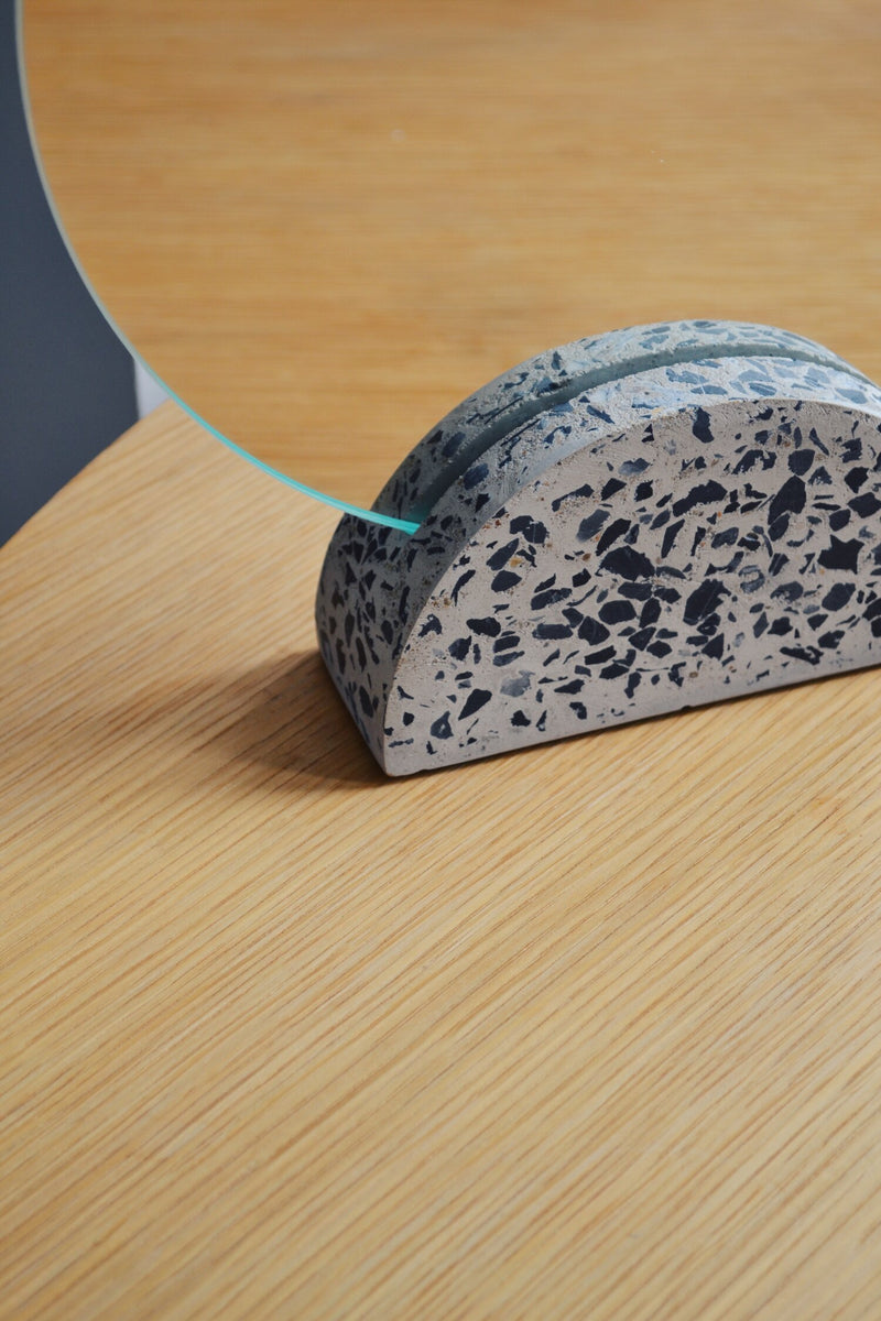 Round Terrazzo Table Mirror