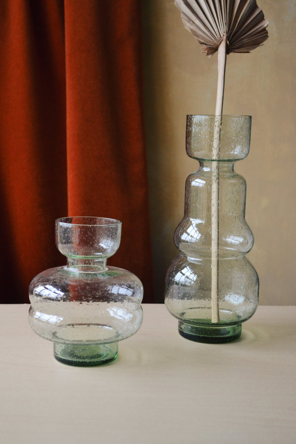 Green Sculptural Bubble Vase - Two Sizes