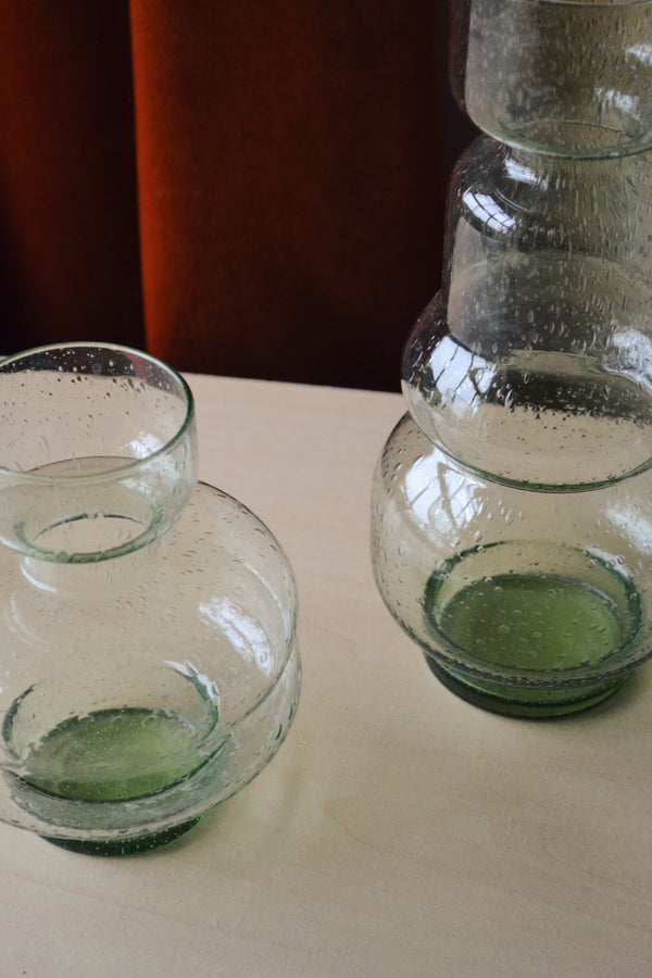Green Sculptural Bubble Vase - Two Sizes