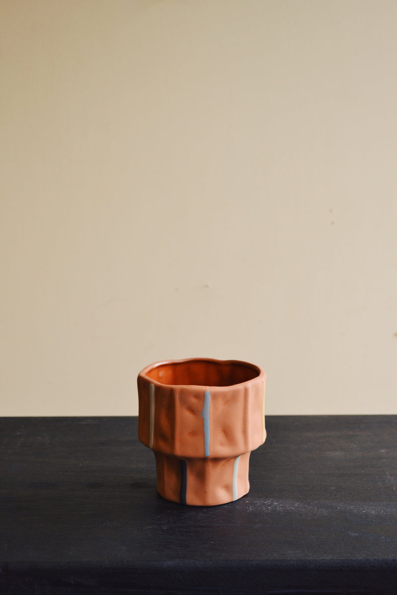 Terracotta Abstract Patterned Flower Pot