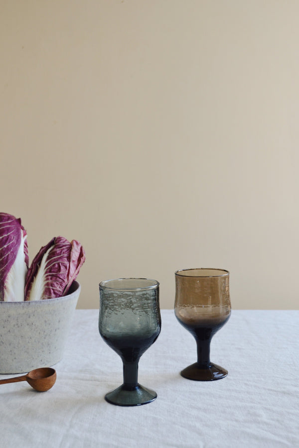 Hammered Wine Glass - Two Colours Available