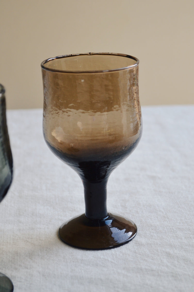 Hammered Wine Glass - Two Colours Available