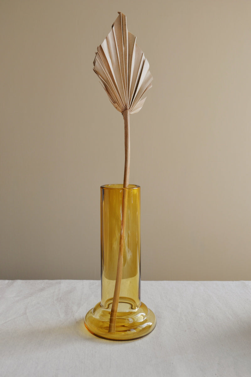 Yellow Glass Vase