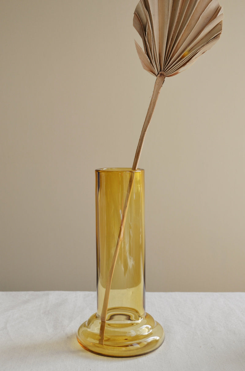Yellow Glass Vase