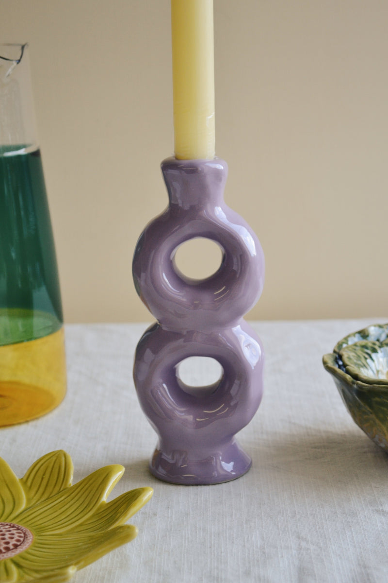 Lilac Loop Candle Holder