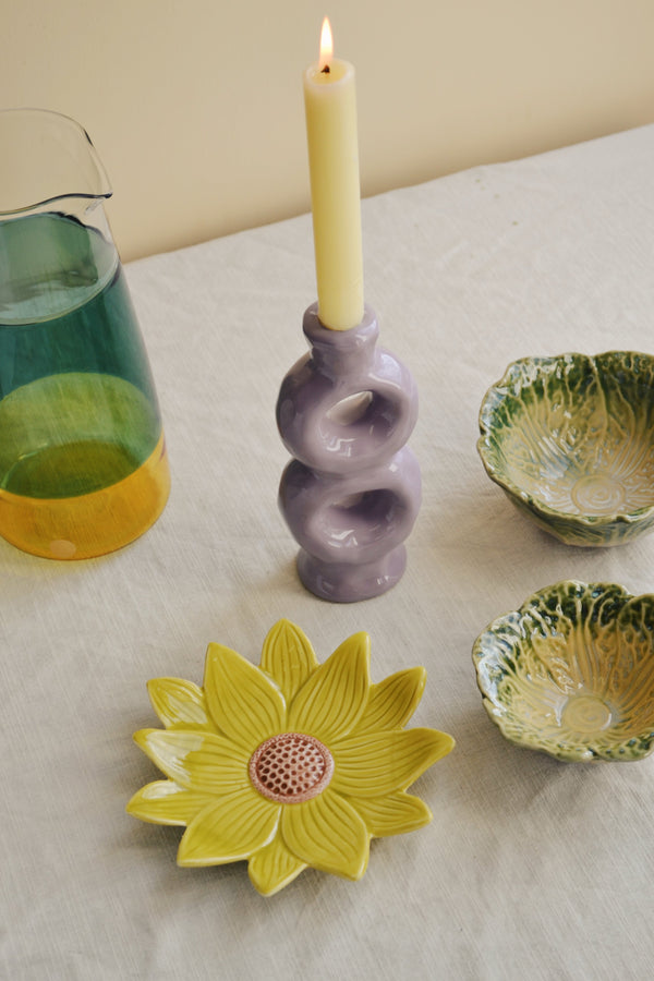 Yellow Flower Plate