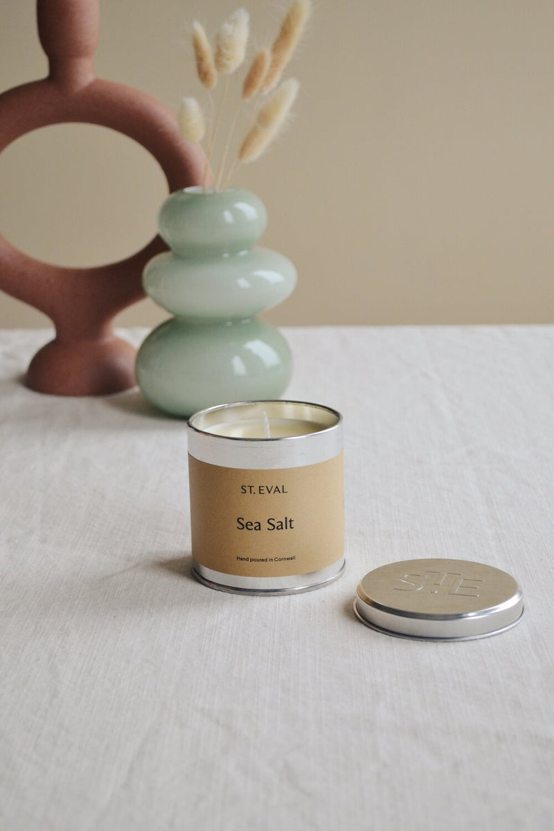 Sea Salt Scented Tin Candle