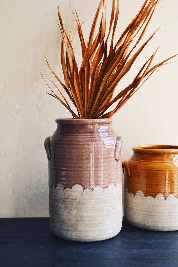Glazed Stoneware Vase