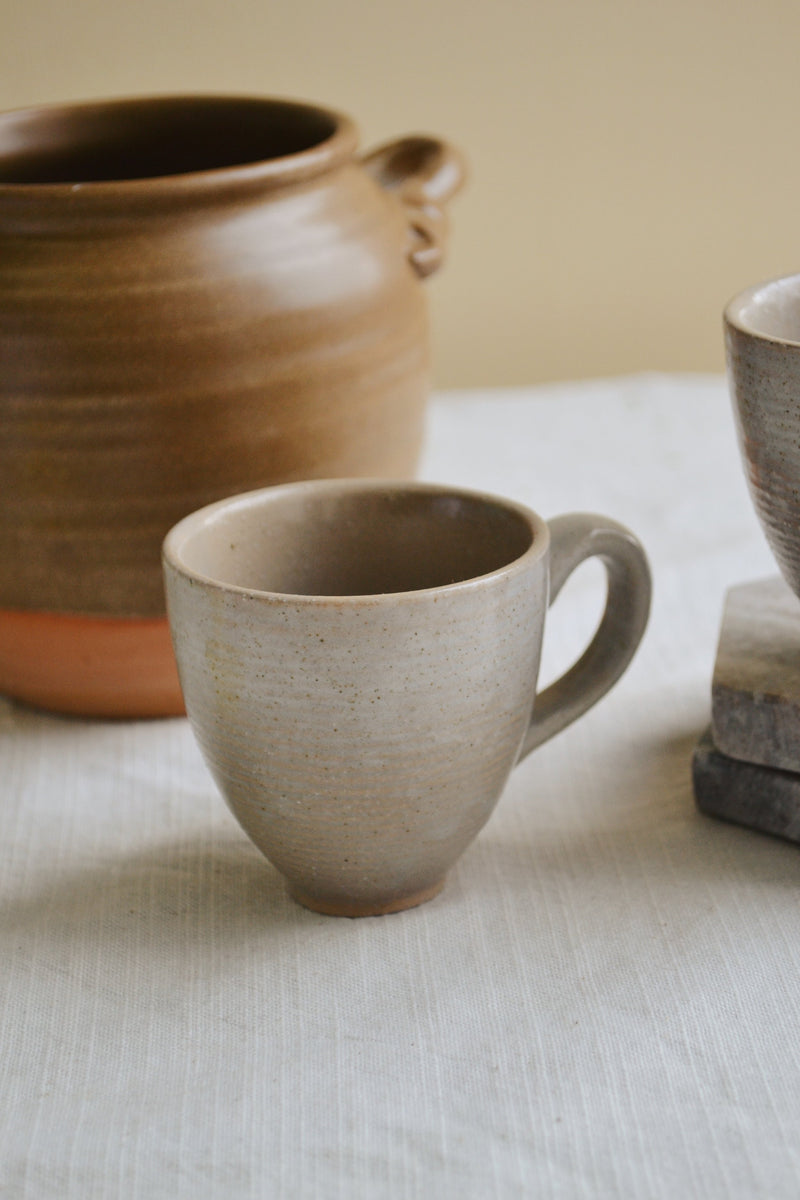 Taupe Stoneware Espresso Mug