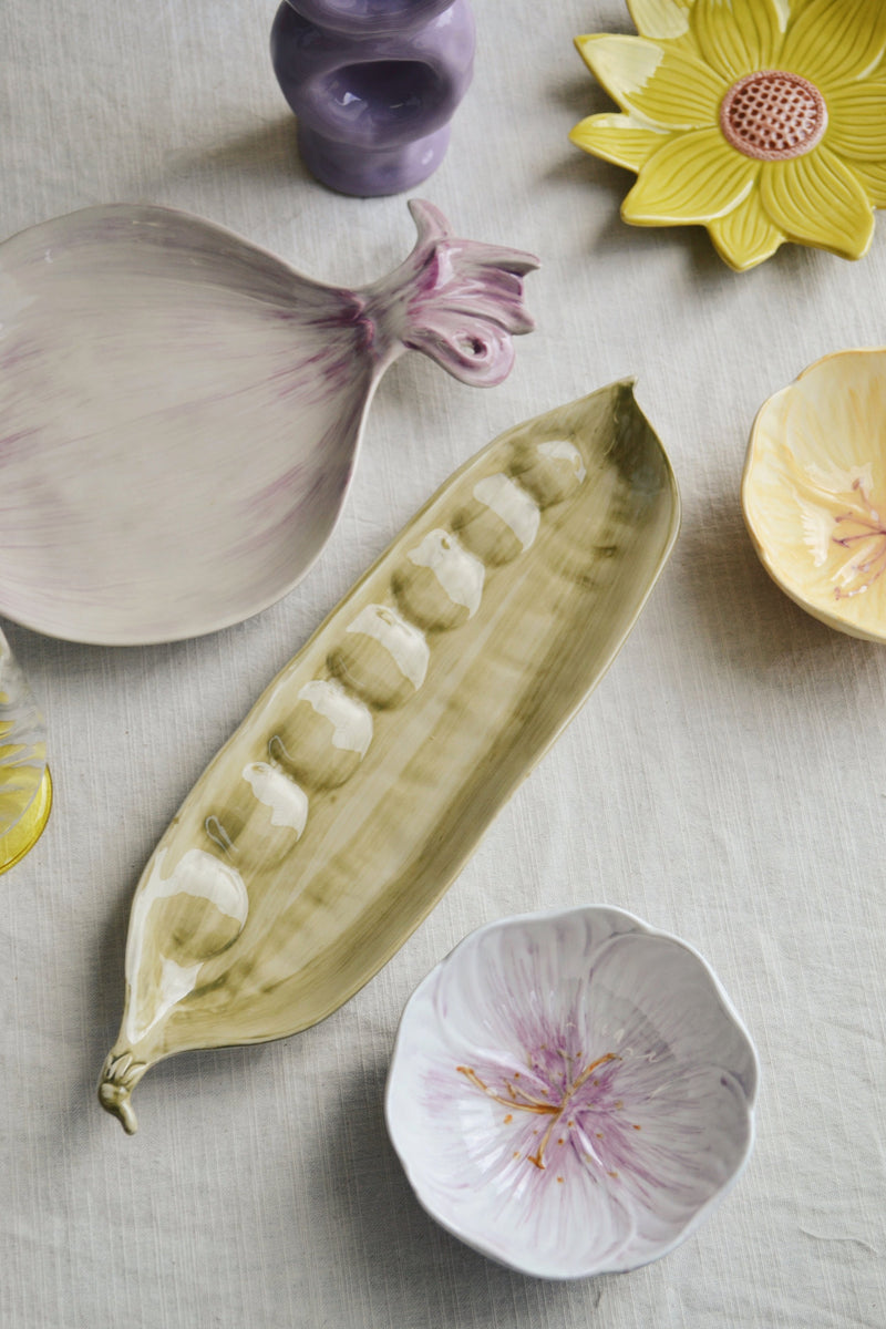 Pea Pod Ceramic Bowl