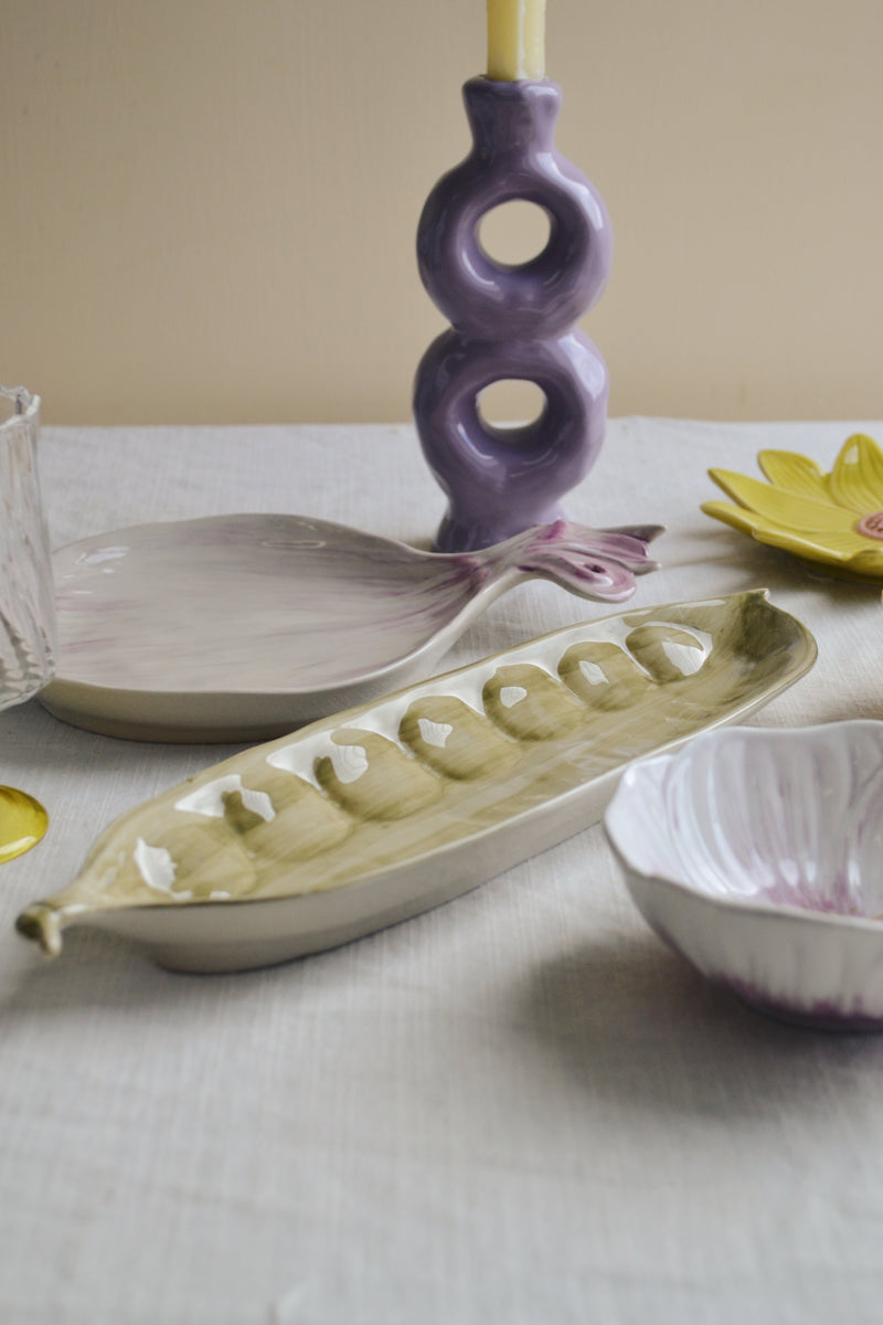 Pea Pod Ceramic Bowl