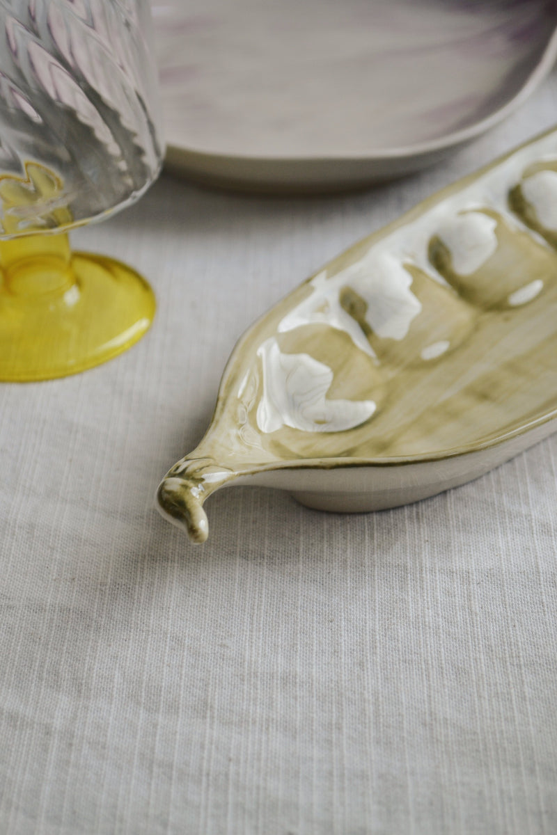 Pea Pod Ceramic Bowl