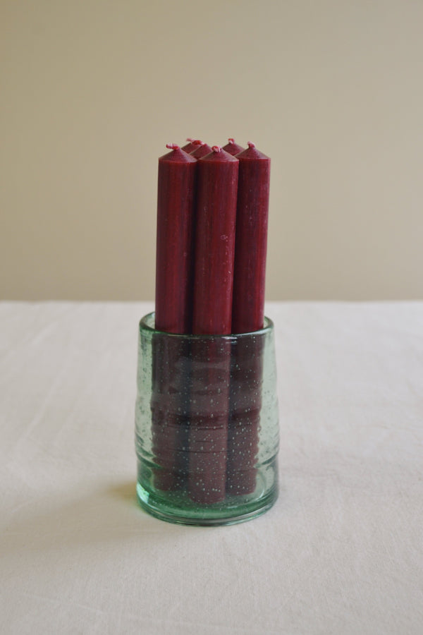 Red Dinner Candles - Pack of six