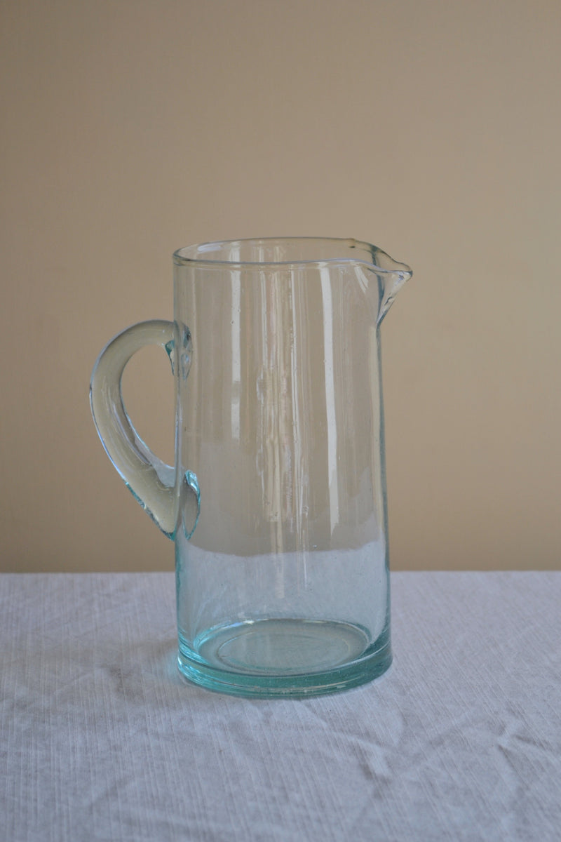 Recycled Clear Glass Jug
