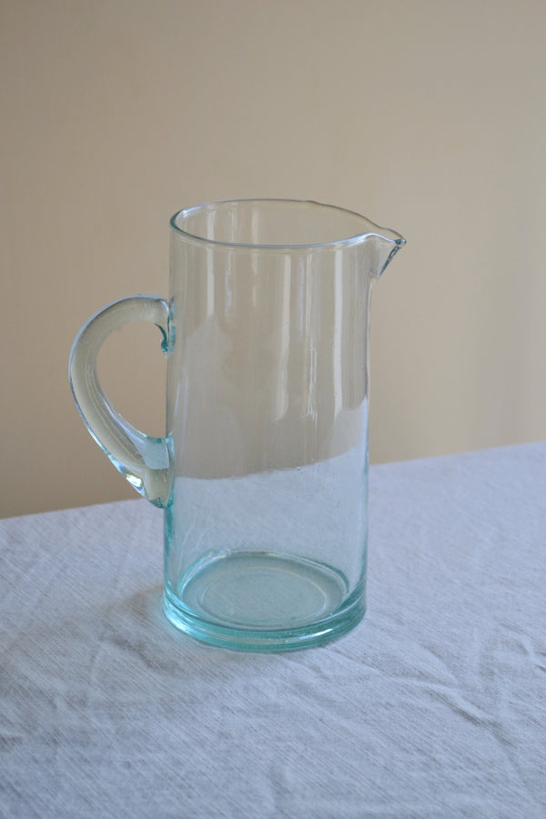 Recycled Clear Glass Jug