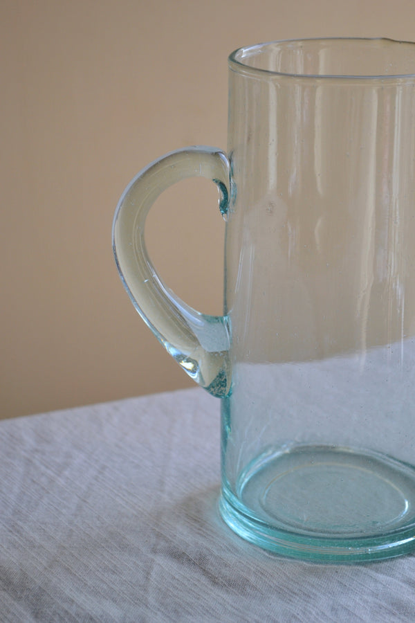 Recycled Clear Glass Jug