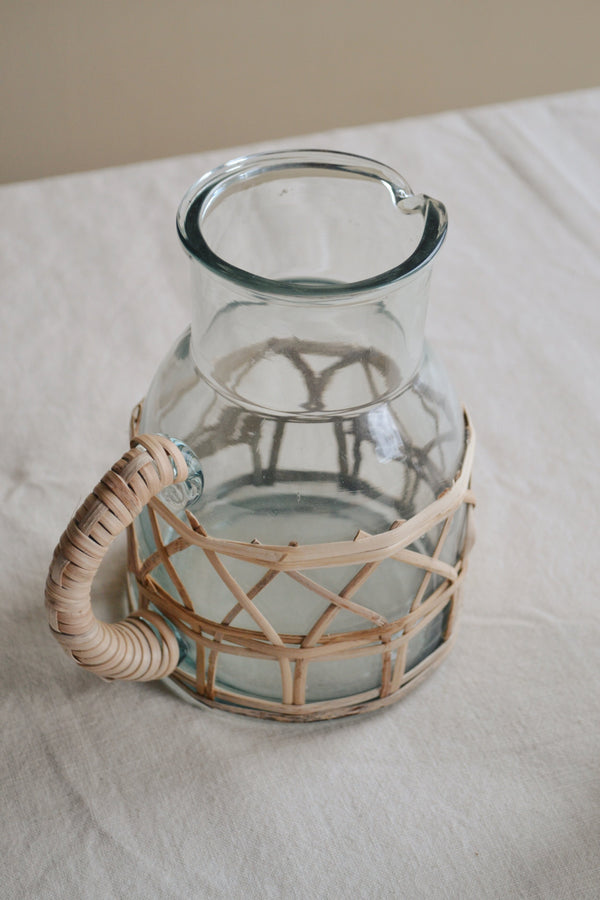 Woven Rattan Carafe - Two Sizes Available