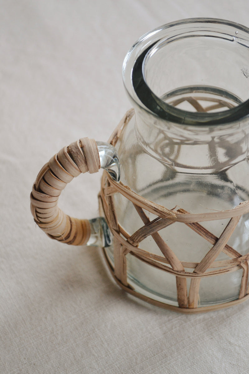Woven Rattan Carafe - Two Sizes Available