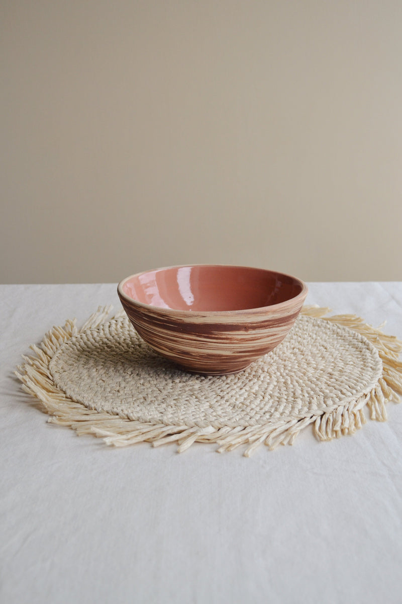 Paper Rope Placemat with Fringing