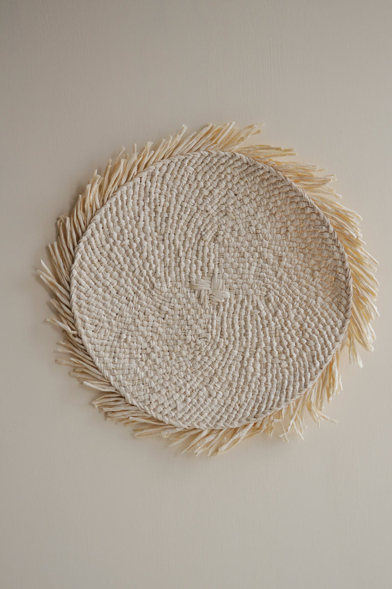 Paper Rope Placemat with Fringing