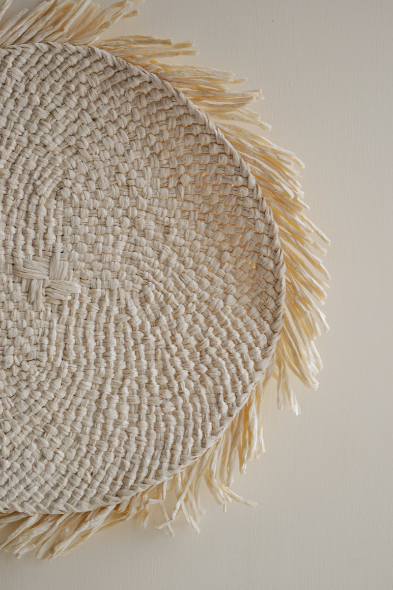 Paper Rope Placemat with Fringing
