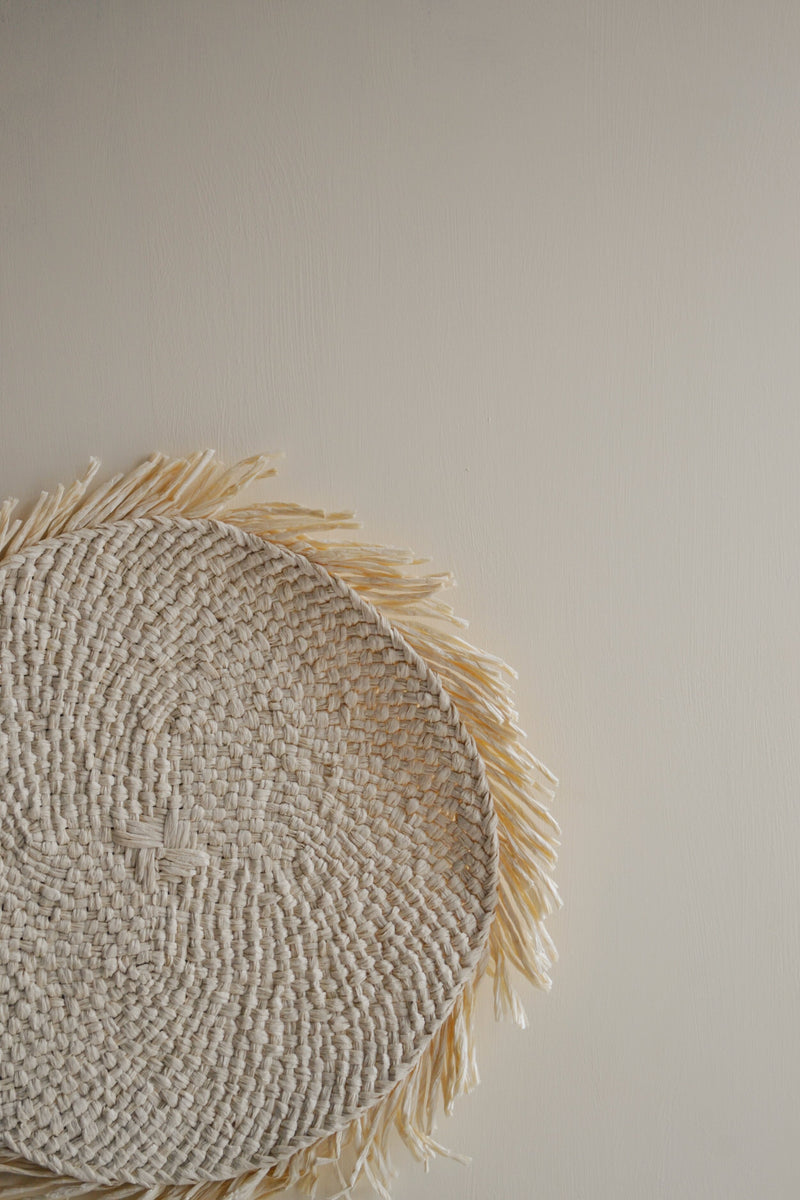 Paper Rope Placemat with Fringing