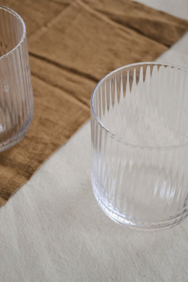Ridged Drinking Glass