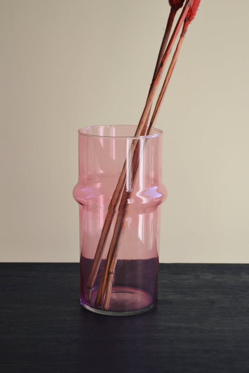 Recycled Glass Pink Vase