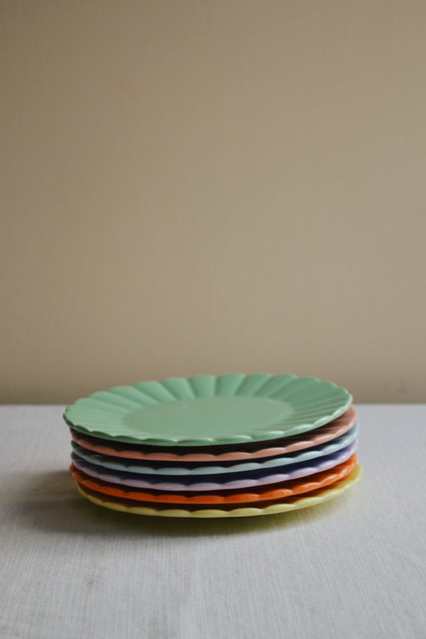 Scalloped Small Plate - Six Colours Available