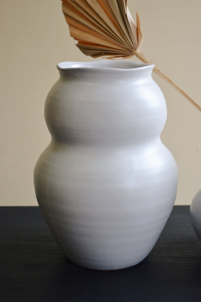 White China Clay Vase - Two Sizes Available