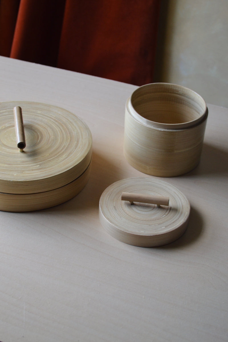 Bamboo Storage Box with Lid - Two sizes