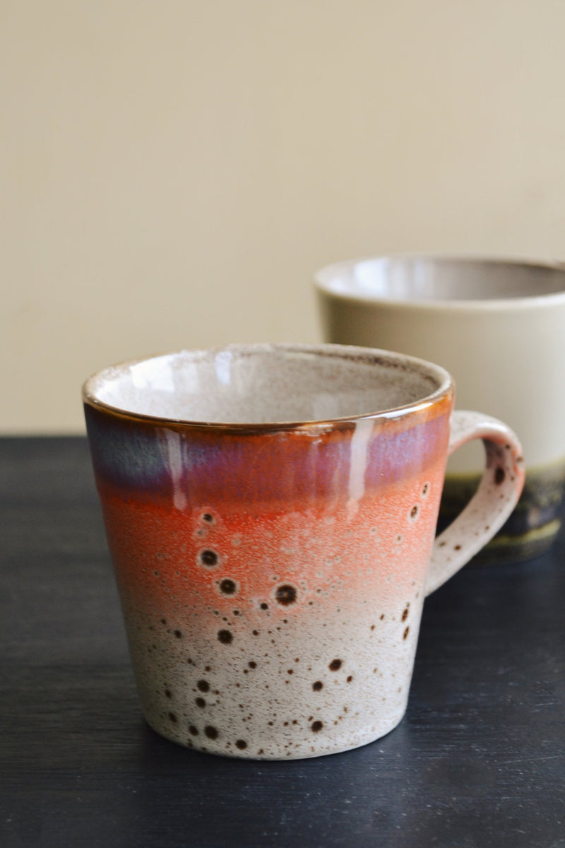 HKliving ® | Set of Four Ceramic Americano Mugs - Pegasus