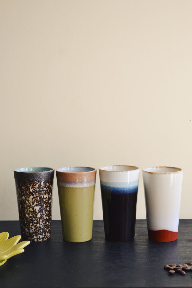 HKliving ® | Set of Four Latte Mugs - Forest