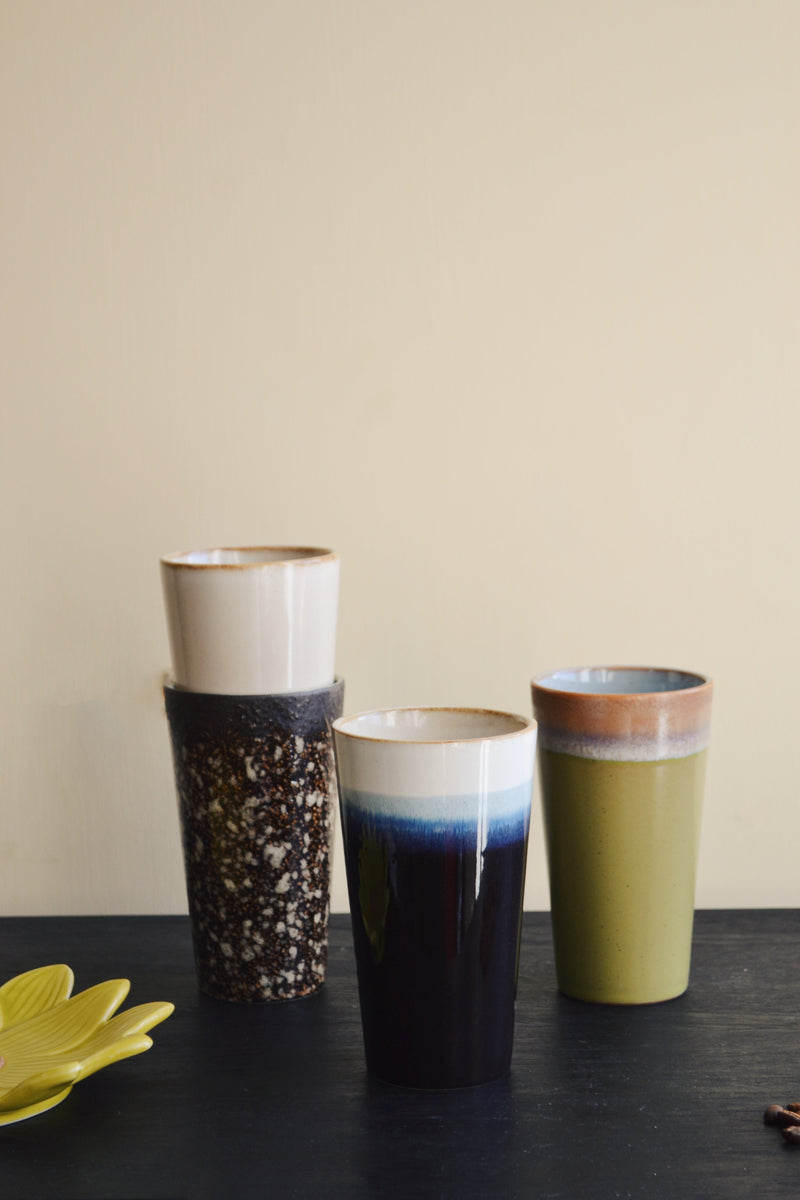 HKliving ® | Set of Four Latte Mugs - Forest