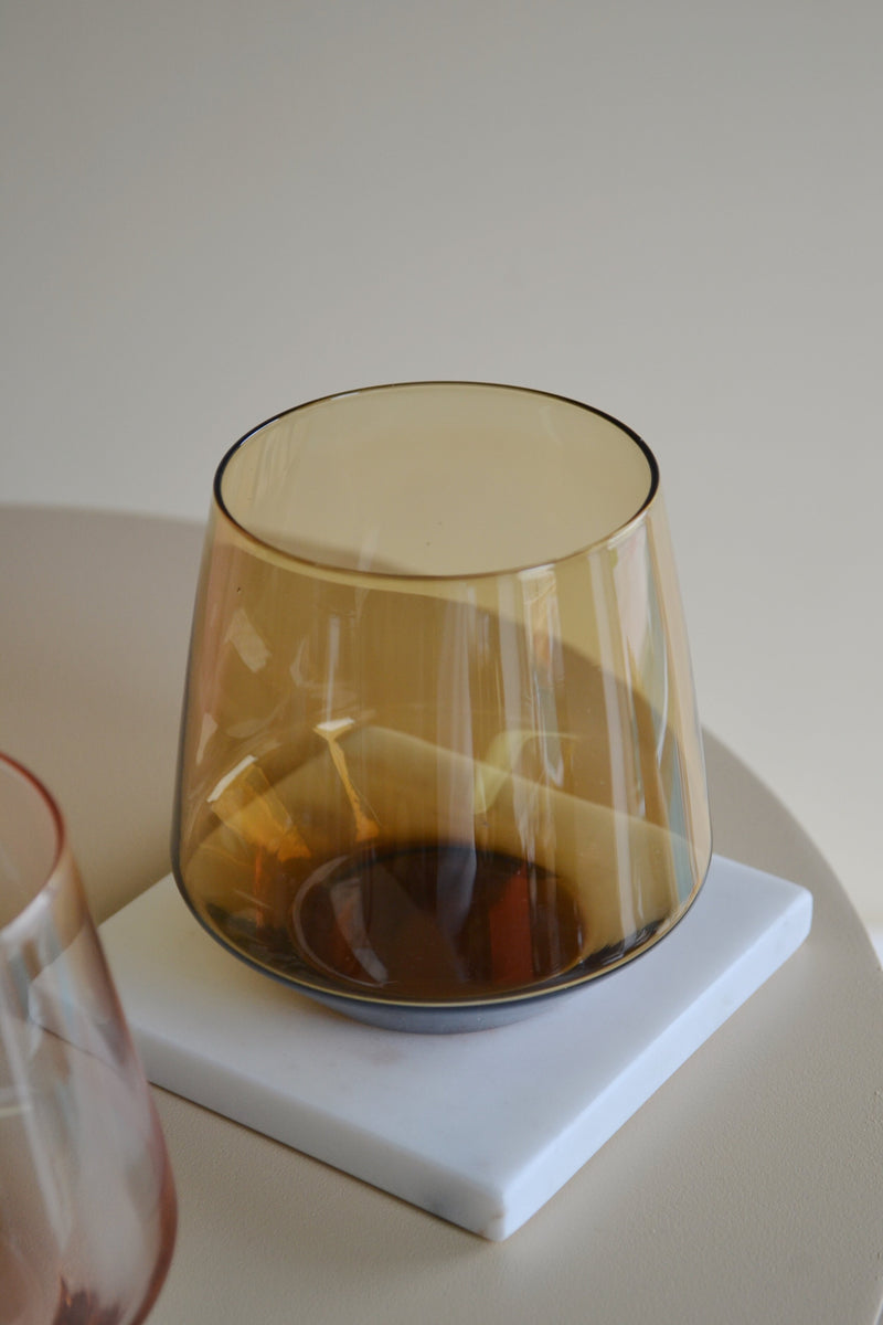 Rosy Drinking Glass - Two Colours Available