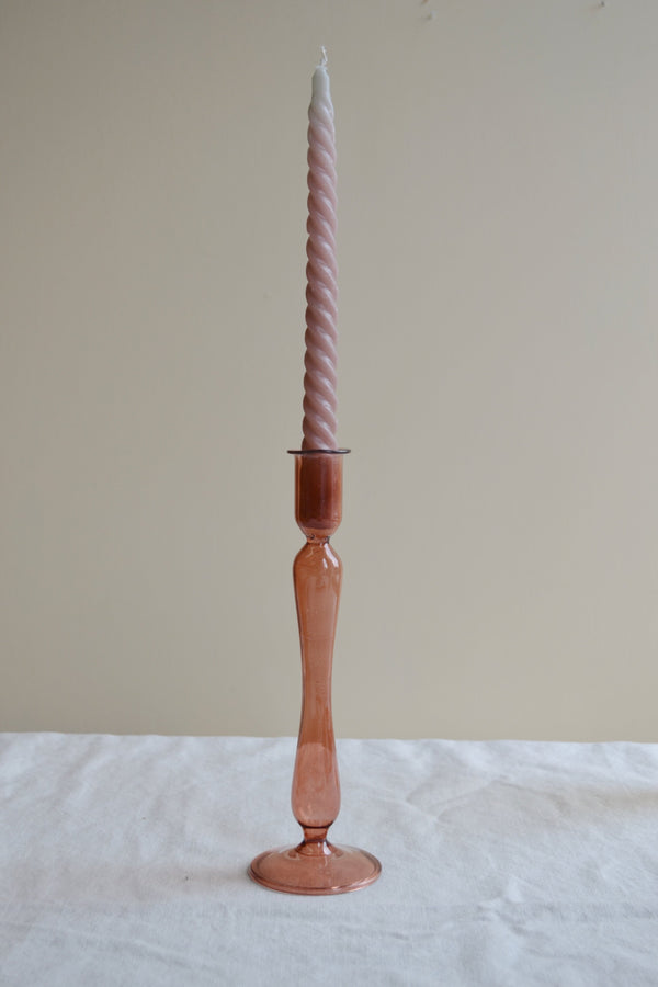 Terracotta Glass Candle Holder